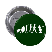 Cricket badges - Evolution of cricket Pinback Buttons