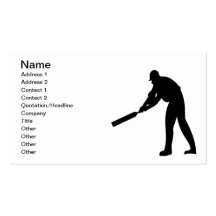 Cricket Batter Business Cards