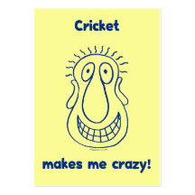 Cricket Drives Me Crazy Business Cards