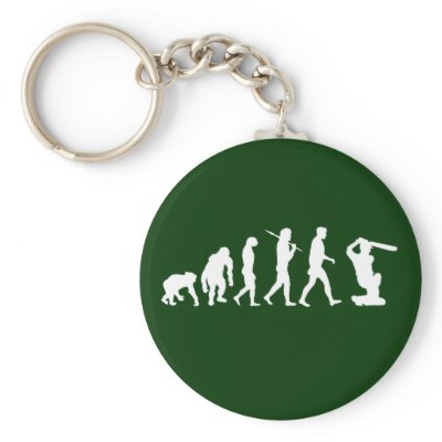 Cricket - Evolution of cricket key chain by Funkart