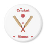 Cricket Mama Hearts Magnet