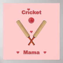 Cricket Mama Hearts Print