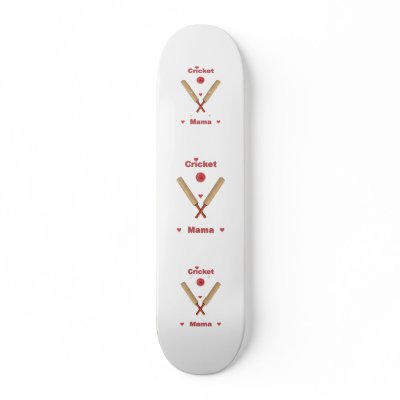 Cricket Mama Hearts Skate Boards by HappyDoggies