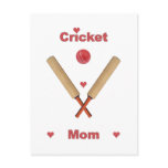 Cricket Mom Hearts Post Card