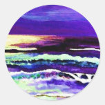 "Cricket Night Sea"  CricketDiane Ocean Art Sticker