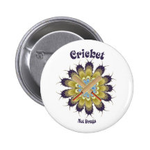 Cricket Not Drugs Pinback Buttons