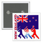 Cricket Nouvelle Zélande Badges Avec Agrafe