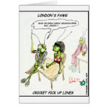 Cricket Pick-Up Lines Funny Gifts Tees Collectable Greeting Card