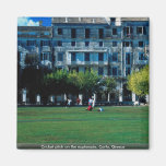 Cricket pitch on the esplanade, Corfu, Greece Fridge Magnet