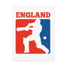 cricket player batsman England retro Post Card