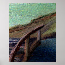 CricketDiane Ocean Poster Bridge across the River