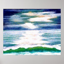 CricketDiane Ocean Poster - Light Dance on the Sea