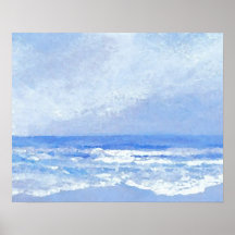 CricketDiane Ocean Poster - Lonely Sea 2