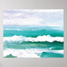 CricketDiane Ocean Poster - Playful Waves
