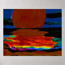 CricketDiane Ocean Poster - Pop Art Sunset