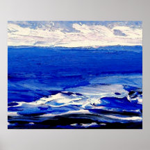 CricketDiane Ocean Poster - Rollicking Waves