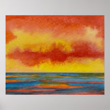 CricketDiane Ocean Poster - Sunset on the Ocean