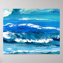 CricketDiane Ocean Poster - Wave Dance 2