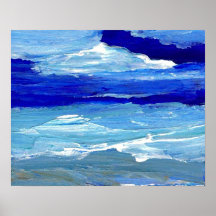 CricketDiane Ocean Poster - Windswept Sea