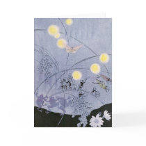 Crickets and Frogs Make Night Music Greeting Card