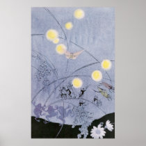 Crickets and Frogs Make Night Music Print