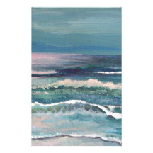 Cricket's Ocean - Beach Seascape Personalized Stationery