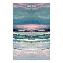 Cricket's Ocean - Beach Seascape Customized Stationery