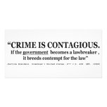 Crime is Contagious Olmstead v United States Photo Card Template