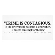 Crime is Contagious Olmstead v United States Photo Card Template