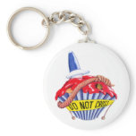 Crime Scene Cupcake Keychain