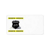 Crime Scene Custom Address Label