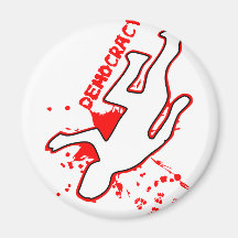 Crime Scene: Democracy Imán Para Frigorifico