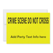 Crime Scene Do Not Cross Invites