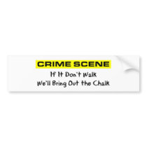 Crime Scene Investigator Bumper Sticker