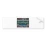 CRIME SCENE INVESTIGATOR BUMPER STICKERS