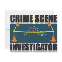 CRIME SCENE INVESTIGATOR CUSTOM INVITES