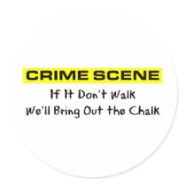 Crime Scene Investigator Round Sticker