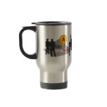 Crime Scene Map with Police and Body Outline Coffee Mug