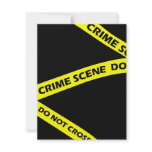 Crime Scene Tape Murder Mystery Party Invitation