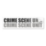 CRIME SCENE UNIT BUMPER STICKERS