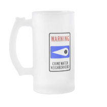 Crime Watch Neighbourhood Highway Sign Mugs