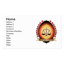 Criminal Justice Mandorla Business Card Templates