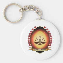 Criminal Justice Mandorla Keychain