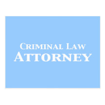 Criminal Law Attorney Gifts Postcard