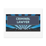 Criminal Lawyer Marquee Postcard