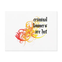 Criminal Lawyers Are Hot Post Cards