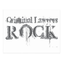 Criminal Lawyers Rock Post Cards