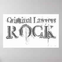 Criminal Lawyers Rock Posters