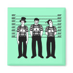 Criminal Mimes Refrigerator Magnet
