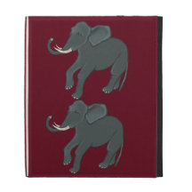 Crimson Elephant iPad Case